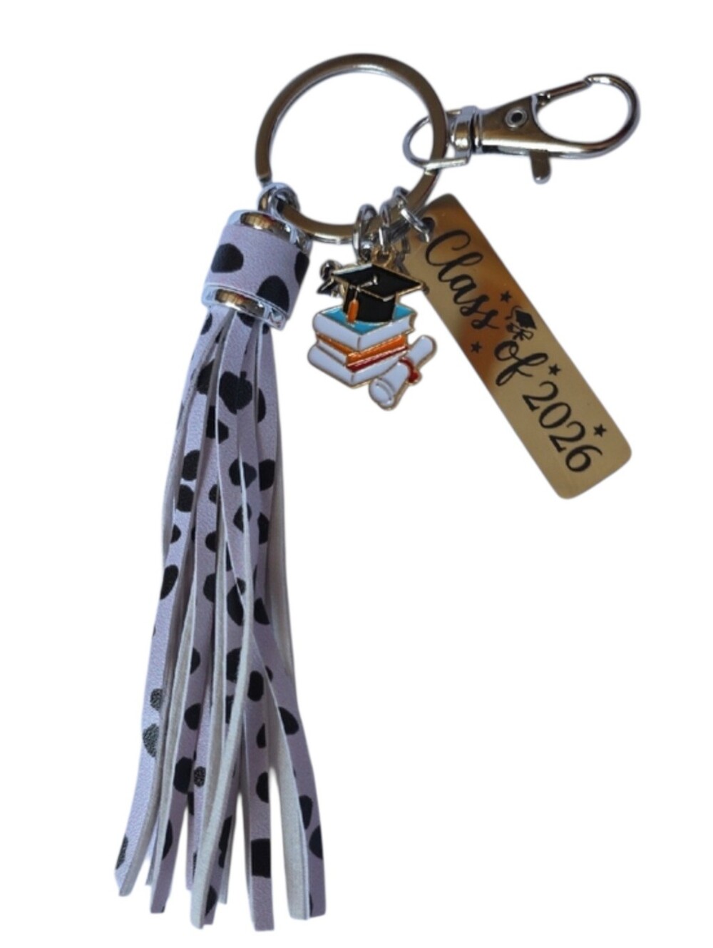 Graduation Gift Key Chain With Tassel And Charms